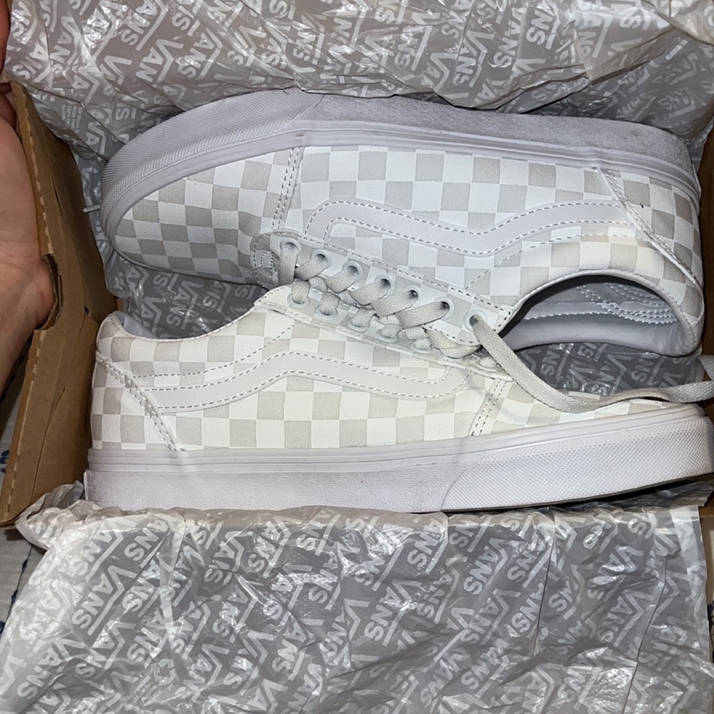 Vans Ward (Checker stripe) Wht/wht - Picture 3 of 6